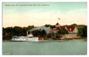 1910 Hotel Lotus, St. Lawrence Park, NY Postcard