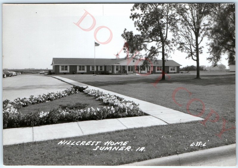 c1950s Sumner, IA RPPC Hillcrest Home Retirement Community Living Photo PC A109