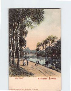 Postcard Am Kanal Woltersdorf Germany