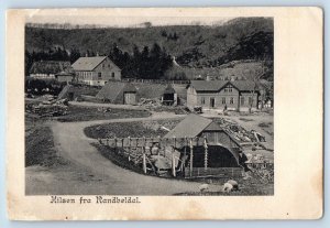 Syddanmark Denmark Postcard Greetings from Randbøldal c1905 Antique Unposted