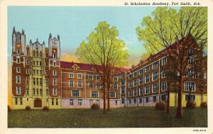 Fort Smith Arkansas 1940s Postcard St. Scholastica Academy