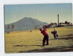 Postcard Picturesque Golf Scene Japan