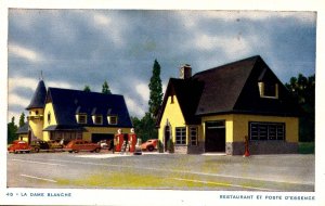 Canada - Quebec, Ste Anne (Beauport). La Dame Blanche Restaurant & Gas Station