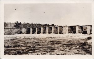 Norman Dam Keewatin Ontario ON c1924 RPPC Postcard H20