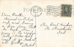 LPS54 Toledo Ohio Public Library Vintage Postcard 