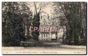 Old Postcard L & # 39Isle Adam Le Chateau De l & # 39Ile Conti