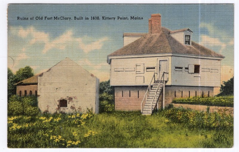 Kittery Point, Maine, Ruins of Old Fort McClary, Built in 1630