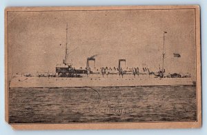 Sardis Ohio Postcard USS Columbia Battleship Warship WWII c1907 Vintage Antique