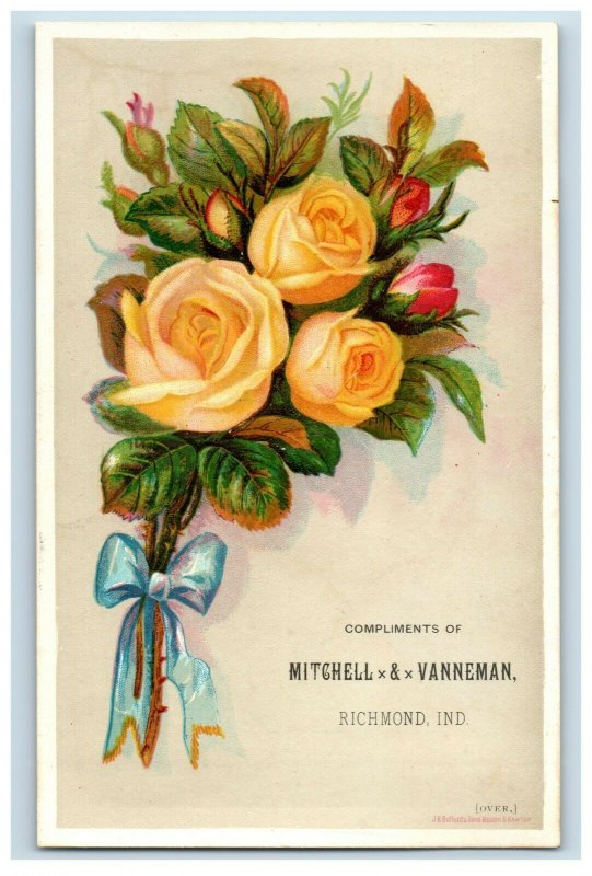 1880's Engraved Globe Skates Mitchell & Vanneman Richmond, IN A 7M