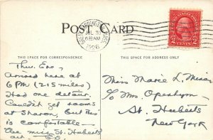 Great Barrington Massachusetts 1926 Postcard The Berkshire Inn Hotel