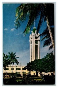 Vintage 1960's Postcard Aloha Tower Lighthouse Ala Moana Blvd Honolulu Hawaii