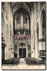 Postcard Gisors Old Church The Organs