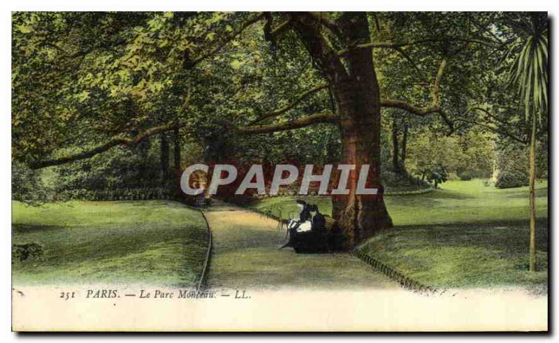 Postcard Old Paris Parc Monceau