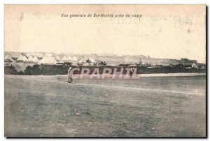 Old Postcard Morocco General view of Ber-Rashid camp decision