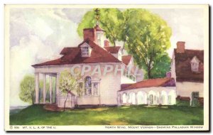 Postcard Old North Mount Vernon Showing Palladian Window