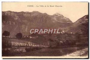 Old Postcard Ugine The city and the Mont Charvin