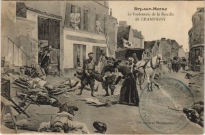 CPA BRY-SUR-MARNE Lendemain de la Bataille GUERRE MILITAIRE 1870 (50252)