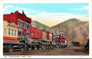 Postcard Center Street in Provo, Utah