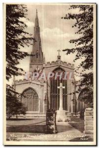 Postcard Old Newark Parish Church War Memorial