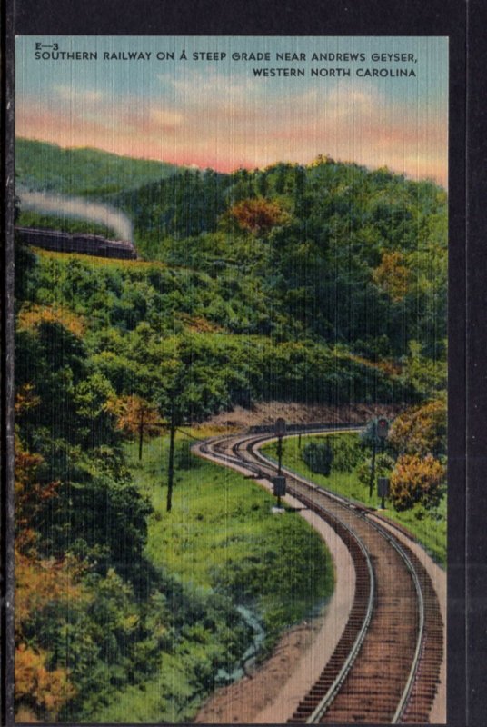 Southern Railway Near Andrews Geyser,Western,NC