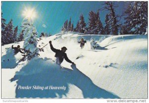 California South Lake Tahoe Powder Skiing At Heavenly Valley