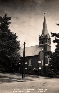 RPPC  Cadillac  Michigan  Zion Lutheran Church  Postcard  c1930