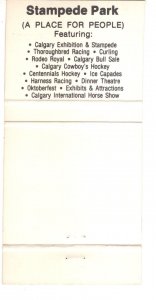 Vintage Matchbook Cover, Calgary Stampede 1977, Indigenous Dancer