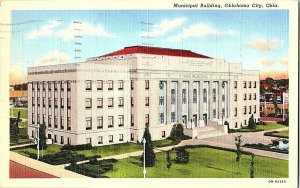 Municipal Building Oklahoma City Oklahoma Postcard