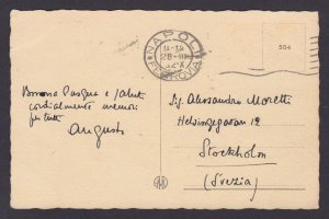 Postcard, Art, Italy, Giuseppe Costantini, Village school