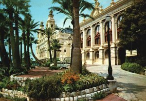 Vintage Postcard Principaute De Monaco Casino & Gardens Monte Carlo Monaco MC