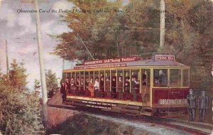 Streetcar Observation Car Portland Power & Light Co Oregon 1909 postcard