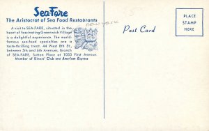 Postcard New York Greenwich Village Aristocrat Seafood Restaurant  23-3449