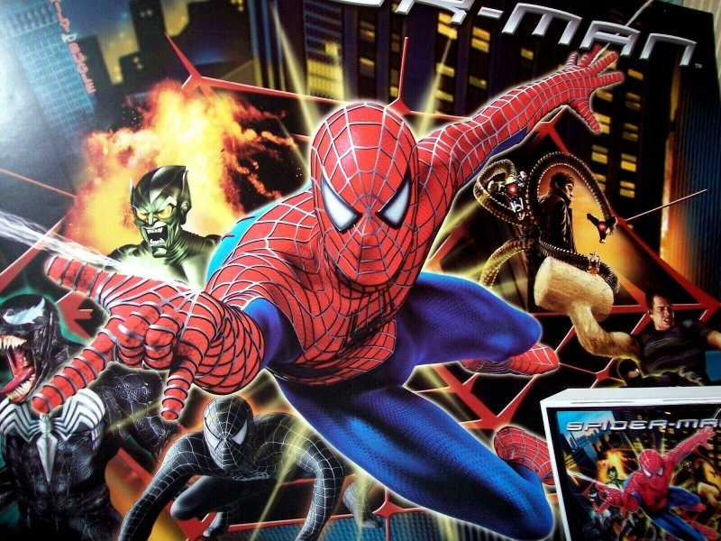 Spiderman Marvel Comics Pinball POSTER 33 Super Heroes Venom Art Germany