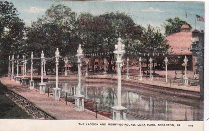 Pennsylvania Scranton The Lagoon and Merry-Go-Round Luna Park