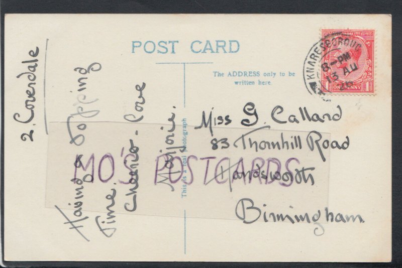 Family History Postcard - Callard - 83 Thornhill Road, Handsworth   RF1700