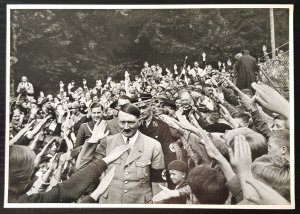 THIRD 3rd REICH RARE LARGE FORMAT COLLECTOR PHOTO CARD - ADOLF HITLER SERIES