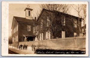 K30/ Schuylkill Haven Pennsylvania RPPC Postcard c1910 Main School 95