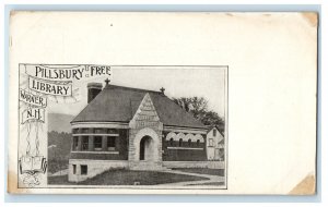 c1905 Pillsbury Free Library Warner New Hampshire NH Unposted Postcard