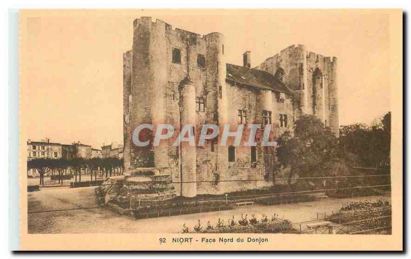 Old Postcard Niort facade North Dungeon