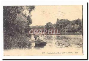 La Varenne Saint Hilaire Old Postcard The Banks of the Marne at La Varenne (f...