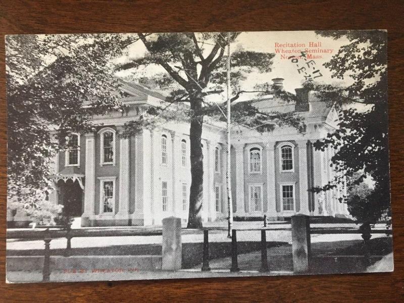 Recitation Hall, Wheaton Seminary, Norton, Massachusetts MA D13