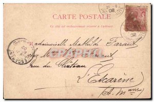 Old postcard Remembrance Monaco palace of Prince