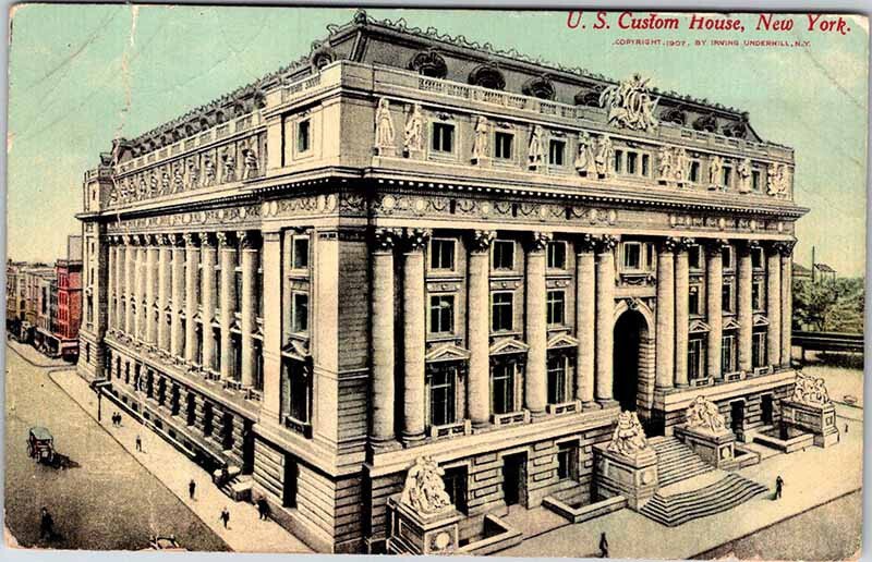 Postcard BUILDING SCENE New York City New York NY AL3291