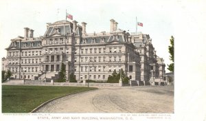 Vintage Postcard 1905 State Army & Navy Building Washington D.C. Mrs. Howard