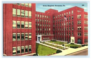 State Hospital Scranton PA Pennsylvania Postcard (CF13)