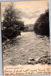 Postcard NJ Boonton - The Rapids