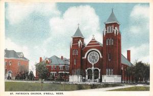 O'NEILL, NE Nebraska  ST PATRICK'S CHURCH & HOMES  Holt County  c1920's Postcard