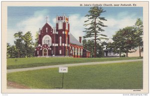 Exterior,  St. John's Catholic Church,  near Paducah,  Kentucky,   30-40s