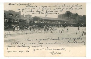VA - Virginia Beach. Beach Scene ca 1905