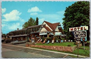 St. Lawrence Seaway New York Canada 1960s Postcard Monte Carlo Motel